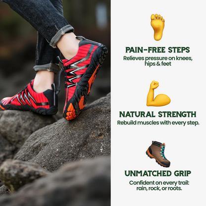 TerraPulse Red — Pain-Free Barefoot Shoes