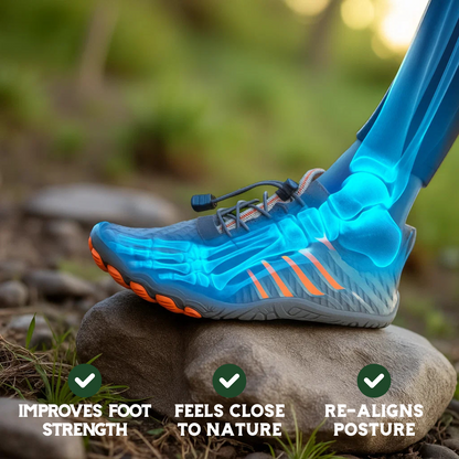 PrimalPulse Grey — High-Performance Barefoot Hiking Shoes